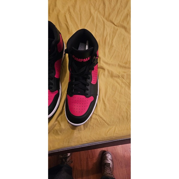 Jordan Access Bred Red High Top Sneakers Red Black White Men's Shoes - Picture 4 of 5